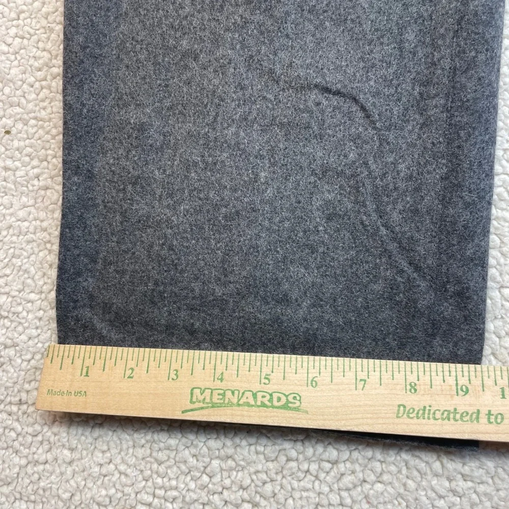 Gap Trousers Men 35x30 Grey Wool Blend Flat Front Straight Leg Business Casual